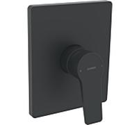 Hansa Armaturen Mitigeur monocommande douche Hansatwist encastré rosace carrée Noir Mat 8985908333
