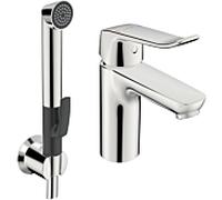 HANSA HANSACARE Mitigeur de lavabo avec douchette fonctionnelle, saillie 114 mm, chromé, 46282206
