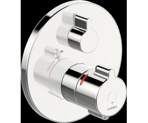 HANSA HANSAclinca Safety + set de finition pour mitigeur de douche, 1 consommateur, encastré, chromé, 88619085