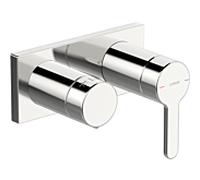 Hansa Hansadesigno kit de montage final 44519583 Mitigeur monocommande à encastrer, avec inverseur 2 voies, chromé