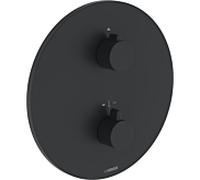 Hansa HANSAEASYMIX 8871 Kit de finition EasyMix 8871905233, partie visible pour une sortie, ronde, noir mat