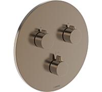 Hansa HANSAEASYMIX 8872 Kit de finition 8872905281 EasyMix, kit de finition pour deux sorties, rond, bronze brossé