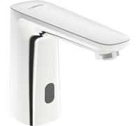 HANSA HANSAELECTRA Mitigeur de lavabo, 3 V, Bluetooth, avec capteur, saillie 117mm, eau froide et mitigée, chrome, 92012219