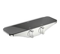 Hansa Hansaemotion robinetterie de douche, verre de sÃ©curitÃ©, 58630171, Coloris: Chrome/gris - 5863017184