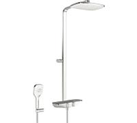 Hansa Hansaemotion systÃšme de douche, Thermo cool, technique anti-calcaire, saillie 401 mm, max. 80C, 58650171, Coloris: Chrome/gris - 5865017184