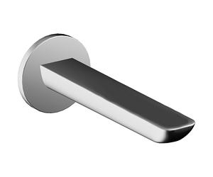 HANSA HANSALIGNA Bec déverseur pour baignoire, avec rosaces rondes et carrées, saillie : 180mm, chrome, 06822102