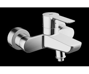 HANSA HANSALIGNA Mitigeur de bain et douche, avec dispositif de sécurité, saillie : 152mm, chrome, 06742103