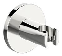 Hansa Armaturen Support de douche mural Hansaliving 44440163, rosace ronde chromé