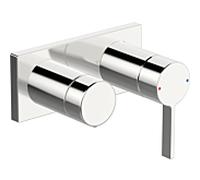 Hansa Hansaloft mitigeur de bain 57649583 mitigeur de bain à encastrer, avec inverseur rotatif, chromé