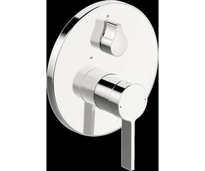 HANSA HANSALOFT robinet de baignoire et de douche, montage final, clapet anti-retour, rosace ronde, chromé, 87723003