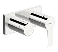 Hansa Hansaligna Set de montage final pour robinetterie de baignoire et de douche, encastrÃ©, Blueclick, 44559583 - 44559583