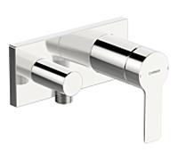 Hansa Hansamatrix Ligna mitigeur de douche 44549583 chromé , mitigeur monocommande encastré, sortie avant