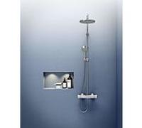 Hansa Hansamicra système de douche 44350100 thermostatique, saillie 427-452 mm, chromé
