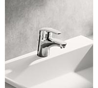 Hansa Armaturen Mitigeur lavabo Hansamix 01092283 – garniture de vidange, tuyaux flexibles, chromé