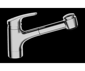 HANSA HANSAMIX Robinet de cuisine, raccord de tuyaux flexibles, saillie 235 mm, 01382283