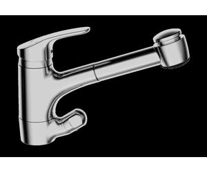 HANSA HANSAMIX Robinet de cuisine, robinet darrêt pour appareil, raccord tube cuivre, saillie 235 mm, 01392183