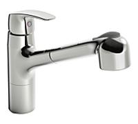 Hansa Hansapinto robinet de cuisine 45182283 pulvérisation gigogne, 2-pulvérisation, orientable, saillie 231 mm, chrome