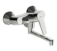 Hansa Hansapolo mitigeur d'évier 51612193 raccords en S, pivotant, saillie 234 mm, chrome