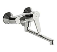 Hansa Hansapolo mitigeur d'évier 51622193 raccords en S, pivotante , saillie 200 mm, chromé