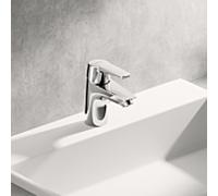 Hansa HANSAPOLO mitigeur lavabo 51422293 sans garniture de vidange , saillie 103 mm, chromé