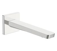Hansa Armaturen Bec déverseur Stela 57240000 rosace carrée montage mural saillie 187 mm chromé