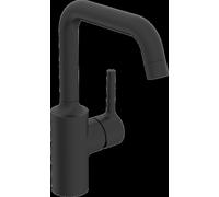 HANSA HANSAVANTIS Mitigeur de lavabo, orientable, saillie 152mm, sans garniture de vidage, chromé, 5255226733, Couleur: Noir Mat