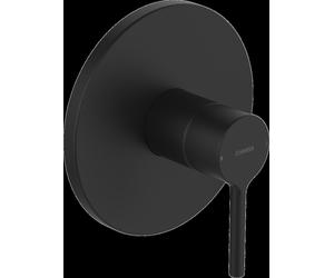 HANSA HANSAVANTIS Set de finition pour batterie de douche, levier à goupille, pour un consommateur, 8261906733, Couleur: Noir Mat