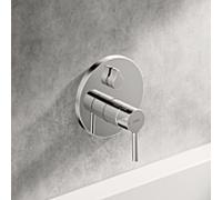 Hansa Hansavantis kit de montage prêt à l'emploi 82609067 mitigeur de bain à encastrer, levier à goupille, chromé