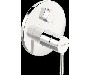 HANSA HANSAVANTIS Set de montage final pour bain/douche, pour deux consommateurs, levier à goupille, chromé, avec dispositif de sécurité, 82603067