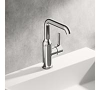 Hansa HANSAVANTIS Style mitigeur lavabo 54542207 levier à goupille, avec garniture de vidage , saillie 147 mm, chromé