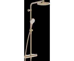 HANSA HANSAVIVA Mitigeur de douche à effet pluie, Thermo Cool, MagShelf, avec thermostat, hauteur 1190mm, 6515920181, Couleur: bronze brossé