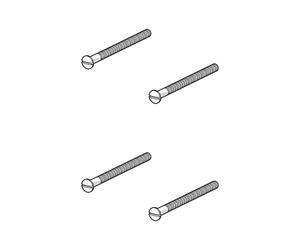 Hansa Kit de vis à 6 pans M4 x 55 pour Stela 44902103, 59913698,