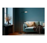HANSA Lampadaire / Lampe de lecture LED ATRIA, noir mat