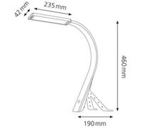 HANSA Lampe de bureau à LED Swing, noir