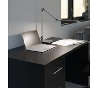 HANSA Lampe de bureau à LED 'Wave', socle, gris métallique