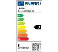 Hansa Lampe de bureau LED 4 Work, socle et pince, anthracite Anthracite G