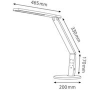 HANSA Lampe de bureau LED 'Vario Plus', blanc
