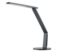 HANSA Lampe led Vario Plus avec variateur, anthracite. Dimensions tête 46,5 cm x 4,4, pied Ø 20, bras 17 x 33 cm