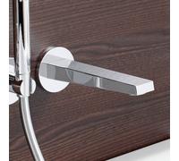 Hansa Hansaloft Bec déverseur pour baignoire, au choix avec rosace ronde/carrée, saillie : 197mm, 57652100, Coloris: chrome - 57652100