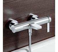Hansa Hansaloft Mitigeur de bain et douche, commande latÃ©rale, saillie:162mm, chrome, 57702103 - 57702103