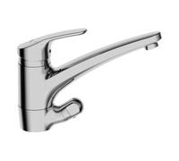 HANSA Mélangeur monotrou Hansa SPT-EH HANSAMIX DN 15 m Robinet d'arrêt chromé Quantité:1