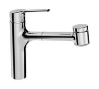 HANSA Mélangeur monotrou Hansa SPT-EH HANSARONDA DN 15 Vaisselle extractible chromé Quantité:1