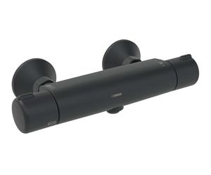 HANSA MICRA Robinet de douche thermostatique avec protection anti-brûlure 38 °C et fonction ThermoCool I Économie d'eau avec EcoFlow 11,4 l/min | Mitigeur pour salle de bain | Mitigeur pour salle de