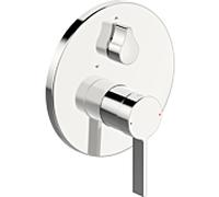 Hansa Hansaloft Mitigeur de bain et douche, kit de finition, encastrÃ©, rosace ronde, chromÃ©, 87729003 - 87729003