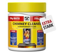 HANSA Nettoyant de cheminée extra puissant en poudre, 750 g, concentré, certifié UE, ultra efficace pour cheminée, pour poêle et cheminée, tous les tuyaux, y compris l'acier inoxydable