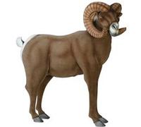 Hansa Peluche Geante Bouquetin 100 cm H et 120 cm L Marron G