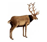 Hansa peluche geante cerf 150 cm h et 140 cm l