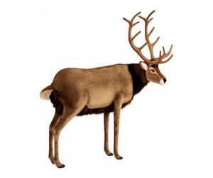 Hansa peluche geante cerf 150 cm h et 140 cm l