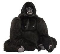 Hansa Peluche Geante Gorille Assis 110 cm H Noir G