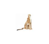 Hansa peluche Geante Guepard Assis 110 cm H et 75 cm L Beige